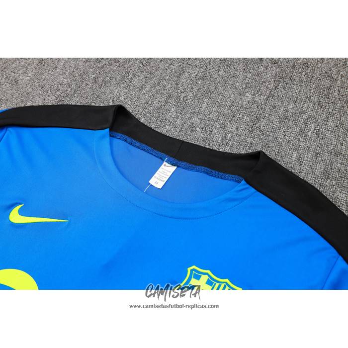 Chandal del Barcelona 2024-2025 Manga Corta Azul - Pantalon Corto